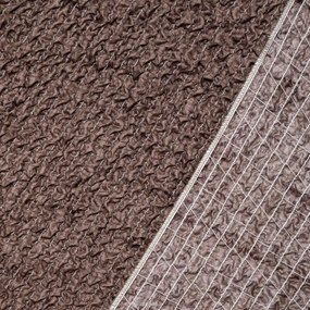 Bielastické poťahy VITTORIA hnedá dvojkreslo s drevenými rúčkami (š. 80 -140 cm)
