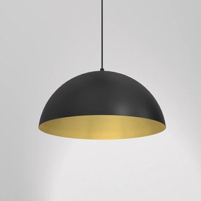 Závesné svietidlo Beta, 1x zlaté/čierne kovové tienidlo, (fi 45cm), b
