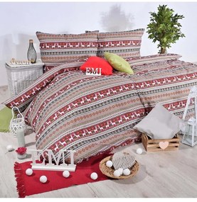 Vianočné obliečky bavlnené Christmas EMI, Predĺžený set jednolôžko obsahuje 1x 140x220 + 1x 70x90