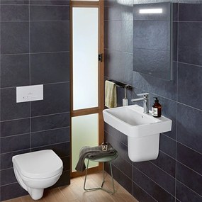 VILLEROY &amp; BOCH O.novo Compact závesné WC s hlbokým splachovaním, 360 x 490 mm, biela alpská, 56881001