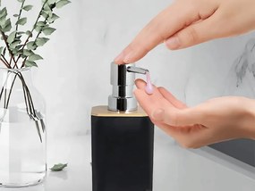 Kúpeľňová súprava NATUREO 6 ks, bambus/čierna