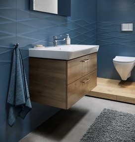 Cersanit - SET B280 LARA MILLE SLIM 60 (SKRINKA + UMÝVADLO), Orech, S801-319-DSM