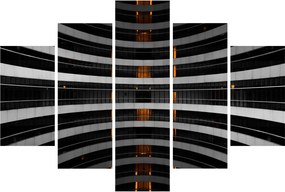 Abstraktný obraz - budova (150x105 cm)