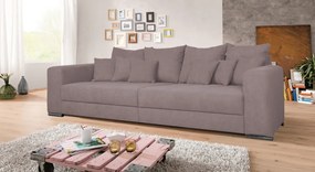 Široká pohovka Rosa, ružová látka