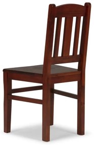 furniture-nabytek.cz - Sada 2 masívnych drevených stoličiek Catana z borovice, hnedé, lakované