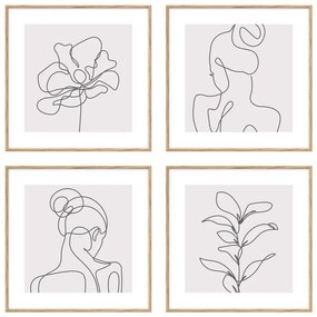 Obrazy v súprave 4 ks 30x30 cm