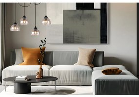 Závesné svietidlo Venice Spider, 4x medové sklenené tienidlo