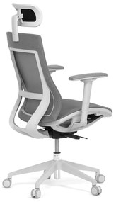 Kancelárska ergonomická stolička SIVAL — sieť, sivá