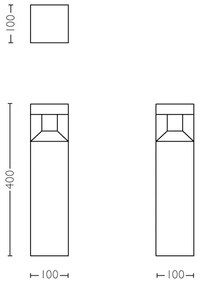 Philips 16481/30/P0 - LED vonkajšia lampa MYGARDEN PARTERRE LED/8W/230V IP44