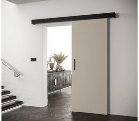 Posuvné dvere 80 cm Slavdro 1 (kašmír + čierna matná). Akcia -6%. Vlastná spoľahlivá doprava až k Vám domov. 1108797