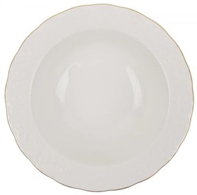 Porcelánová sada 24 ks talířů Whitie I. bílá/zlatá