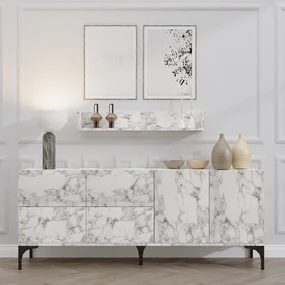 Konzolový stolík Stella - Carrara Marble