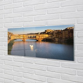 Obraz na akrylátovom skle Taliansko sunrise mosty 120x60 cm