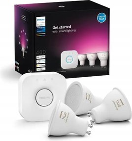 Základná sada Philips Hue WACA 3xGU10/4,2W/230V 2200-6500K + Hue Bridge