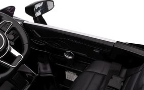 Ramiz Audi R8 Polícia na batérie pre deti + diaľkové ovládanie + EVA + pomalý štart + MP3 LED