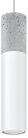 Sollux SL.0647 - Luster na lanku BORGIO 1xGU10/40W/230V betón/kov biela