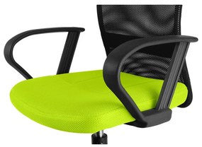 Detská stolička Neoseat MONKEY s podnožou — látka, čierna / reflexná zelená