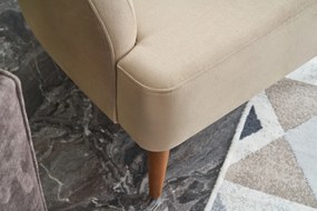 Křeslo Karina samet krémové