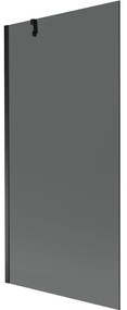 Mexen Next vaňová zástena jednokrídlová 90 x 150 cm, Grafitová čierna, Čierna - 895-090-000-00-40-70