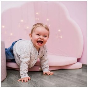 Svetloružová detská hracia podložka 160x160 cm – Meowbaby