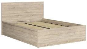Manželská posteľ 140 cm BRW Tetrix 8 (dub sonoma) (s roštom) (s úl. priestorom). Akcia -31%. Vlastná spoľahlivá doprava až k Vám domov. 1098489