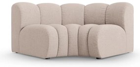 Béžový ženilkový modul pohovky (variabilný roh) Lupine – Micadoni