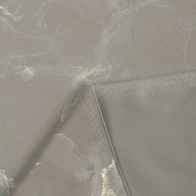 Biante Zamatový štvorcový obrus Isabela IBL-019 Zlatý/dymový mramor na sivobéžovom 110x110 cm