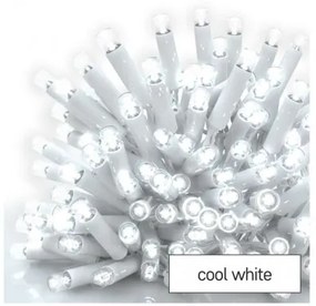 Profi LED spojovacia reťaz biela, 10 m, vonkajšia aj vnútorná, studená biela, časovač