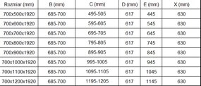 Mexen Pretoria, sprchovací kút 70 (dvere) x 110 (stena) cm, 6mm číre sklo, chrómový profil + biela sprchová vanička, 852-070-110-01-00-4010
