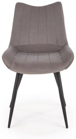 Designová stolička Minna sivá