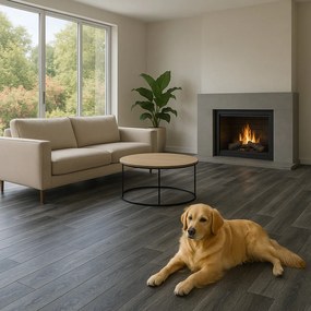 Beauflor, PVC podlaha - lino Blacktex Fumed Oak 966M, na mieru, šíře 3m,4m, šedá, filc, chodba / predsieň