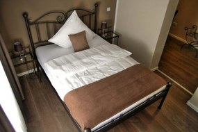 IRON-ART SARDEGNA - romantická kovová posteľ 140 x 200 cm, kov