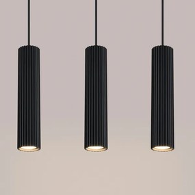 Sollux SL.1575 - Luster na lanku KARBON 3xGU10/10W/230V čierna