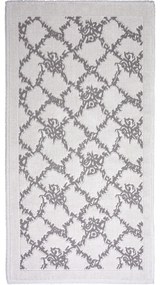 Sivo-béžový bavlnený koberec Vitaus Sarmasik, 80 × 150 cm