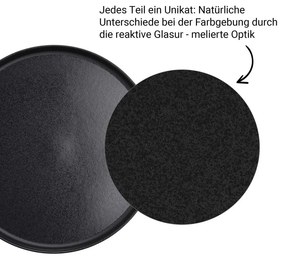 CASA NOVA Sada hlbokých tanierov 22,5 cm set 4 ks - čierna
