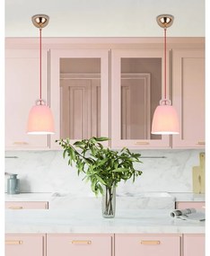 Ružové závesné svietidlo s keramickým tienidlom Sewilla – Candellux Lighting