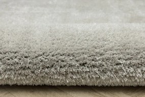 Koberec Shaggy Silky 72 strieborný / sivý