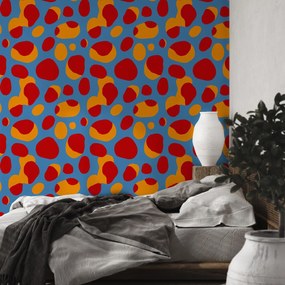 Fototapeta - Retro pestrofarebné škvrny (147x102 cm)