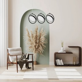 Toolight Toolight, LED závesné svietidlo 26cm, 5W, 4000K, APP1790-CP, čierna, OSW-06067