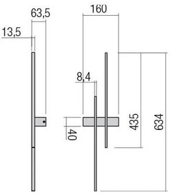 Redo 01-2744 - LED nástenné svietidlo TANGENT LED/13W/230V CRI 90 biele