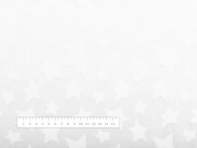 Biante Detská obliečka na vankúš Minky hladká MKH-006 Hviezdičky - Snehovo biela 70 x 90 cm
