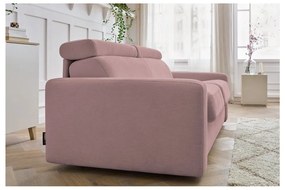 Ružová rozkladacia pohovka 215 cm Monaco – Bobochic Paris