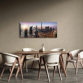 Obraz - Panorama Dubaja (120x50 cm)