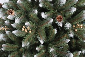 Vianočný stromček Smrek so šiškou a zlatou jarabinou 150 cm