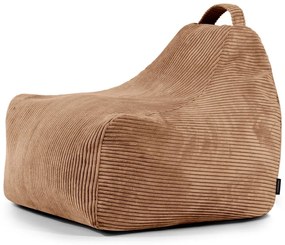 Hnedý menčestrový detský sedací vak Game Amuse – SLOWDOWN