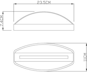 Deko-Light 731093 -LED Vonkajšie nástenné svietidlo ERIDANI 13W/230V IP44 antracit