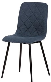 BONTEC Jedálenská stolička, čierna, látka, CT-283 BK2 Farba: Modrá
