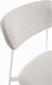 Biela čalúnená jedálenská stolička Inka – Yes Everyday