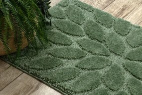 Kúpeľňový koberček SUPREME LINES kamienky, zelený