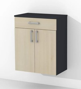 Nabytekmorava Kúpeľňová skrinka K24 farba korpusu: Dub sonoma tmavý, farba dvierok: Dub sonoma tmavý